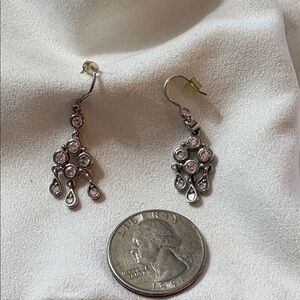 Delicate Silver Dangle Earrings